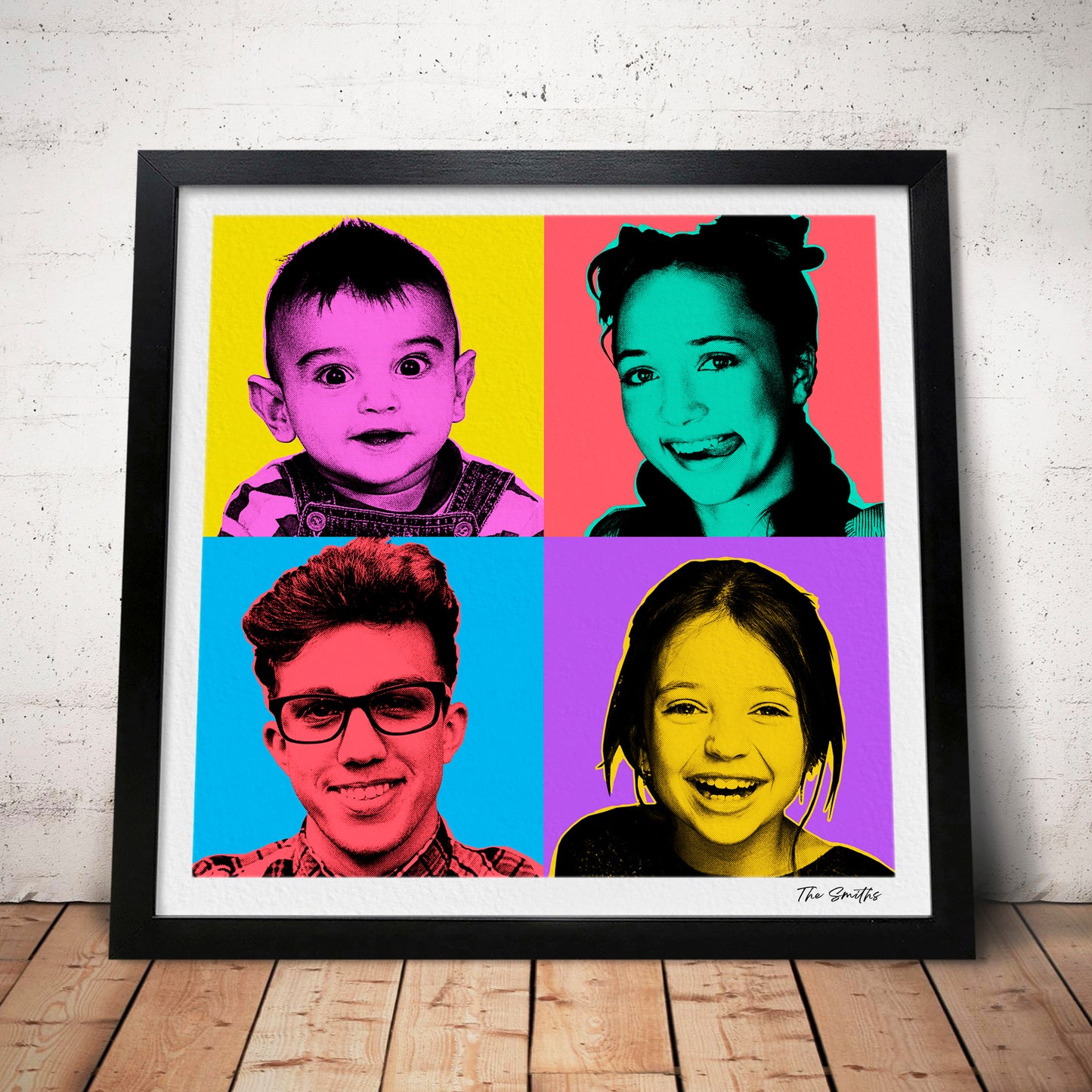 Custom Pop Art Family Portrait (B)
