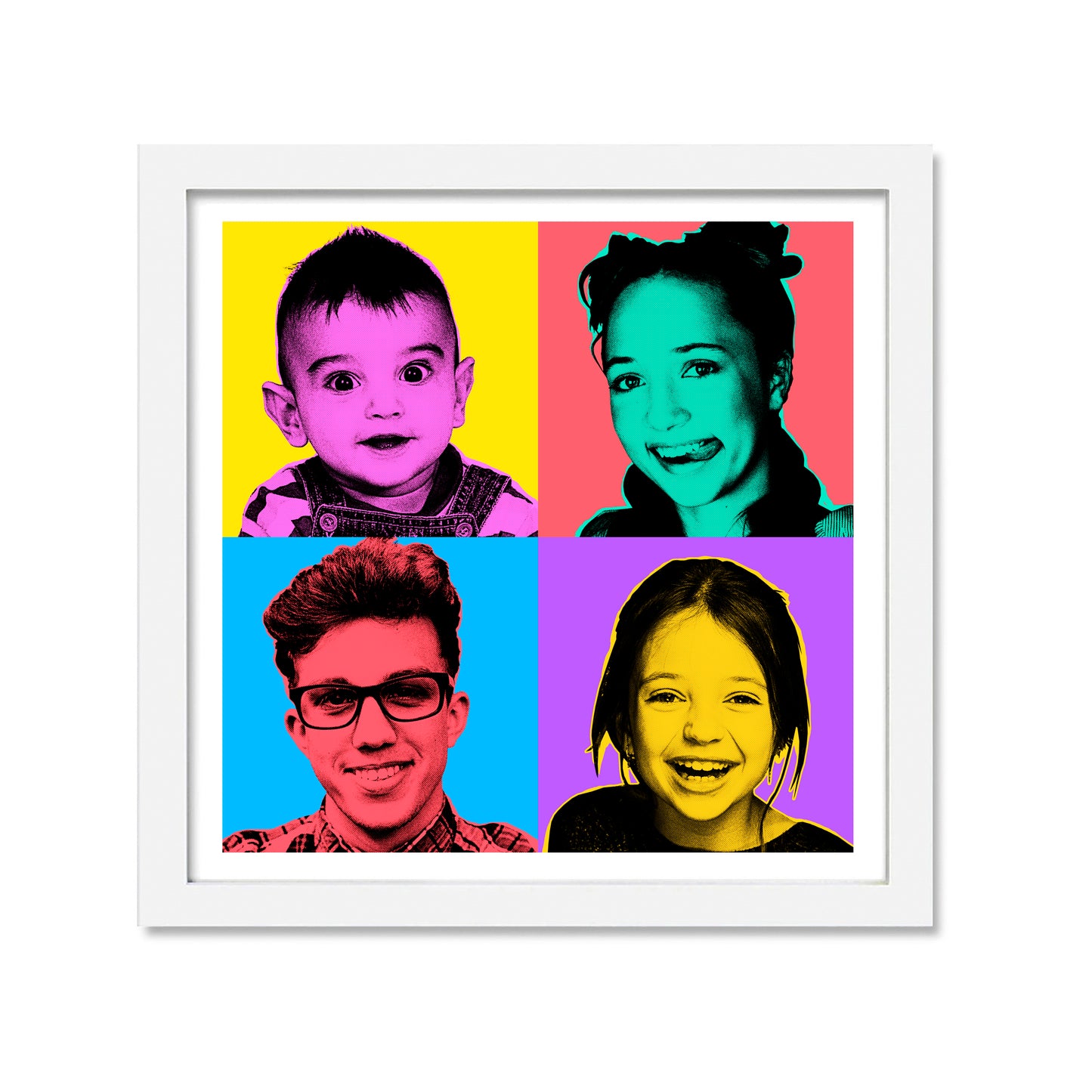 Custom Pop Art Family Portrait (B)