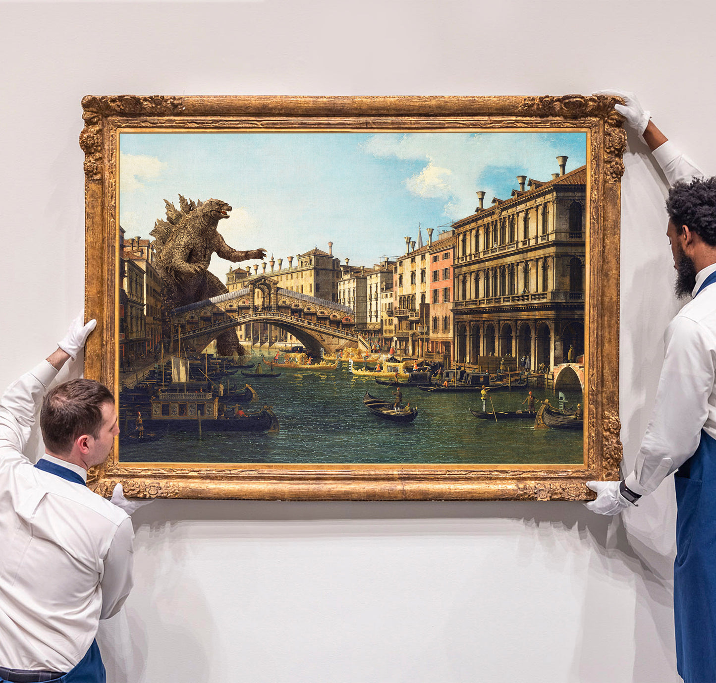 Godzilla in Venice Print