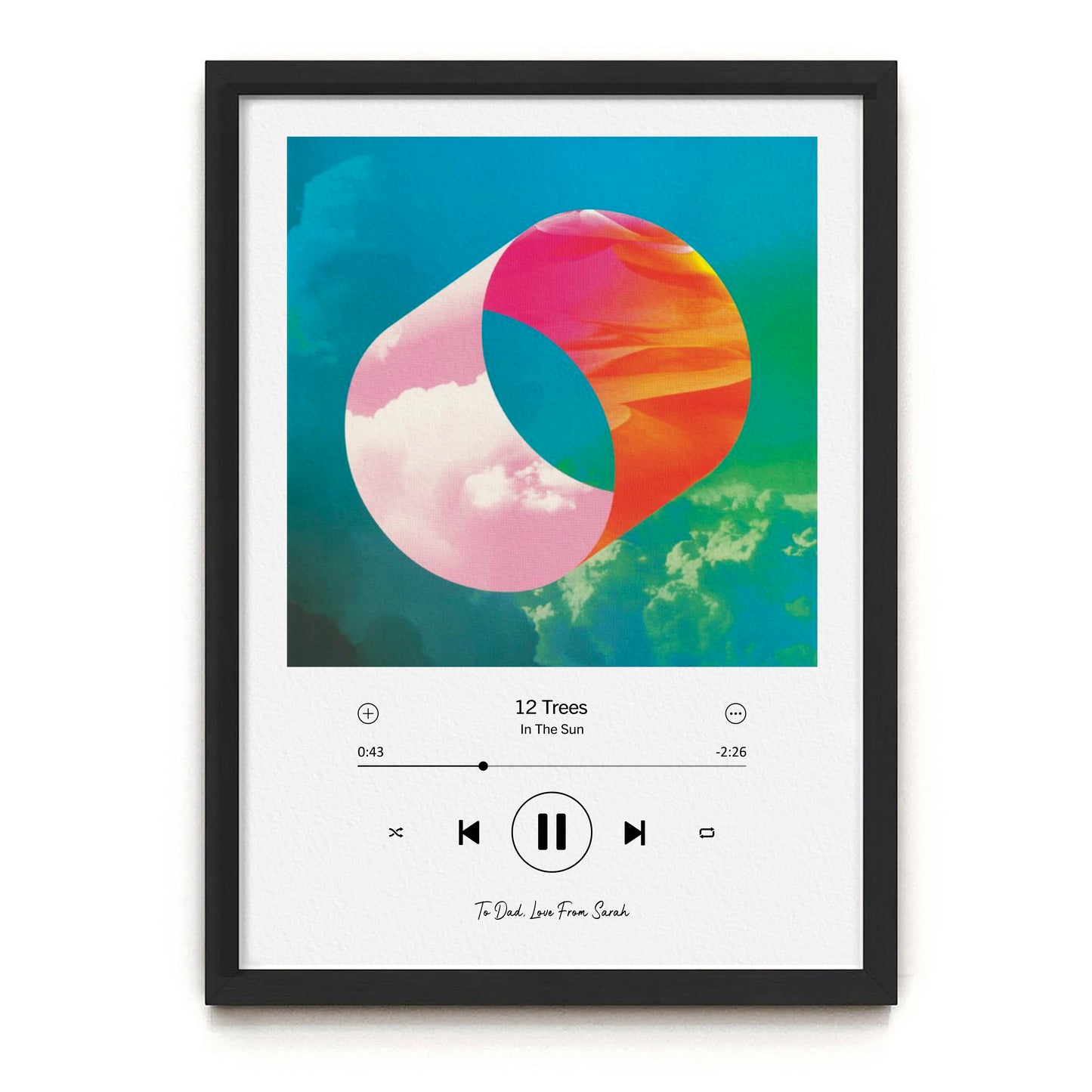 Custom Spotify Song Print (Light)