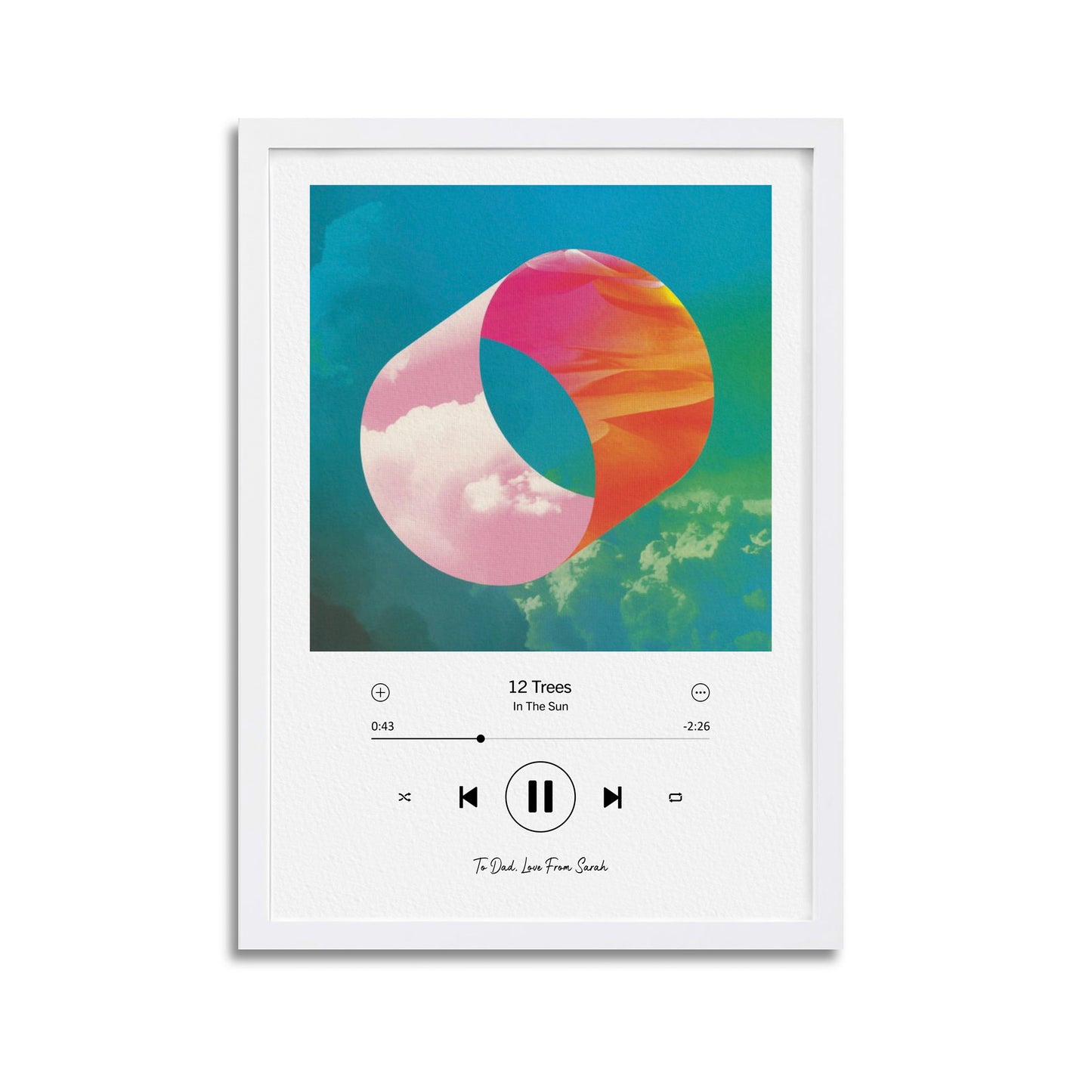 Custom Spotify Song Print (Light)