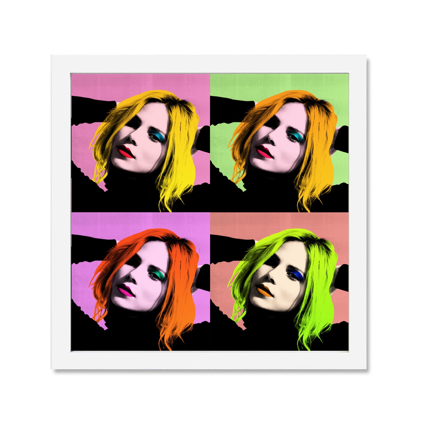 Custom Pop Art Portrait - Four Squares