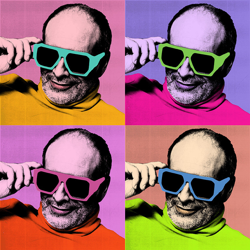 Custom Pop Art Portrait - Four Squares
