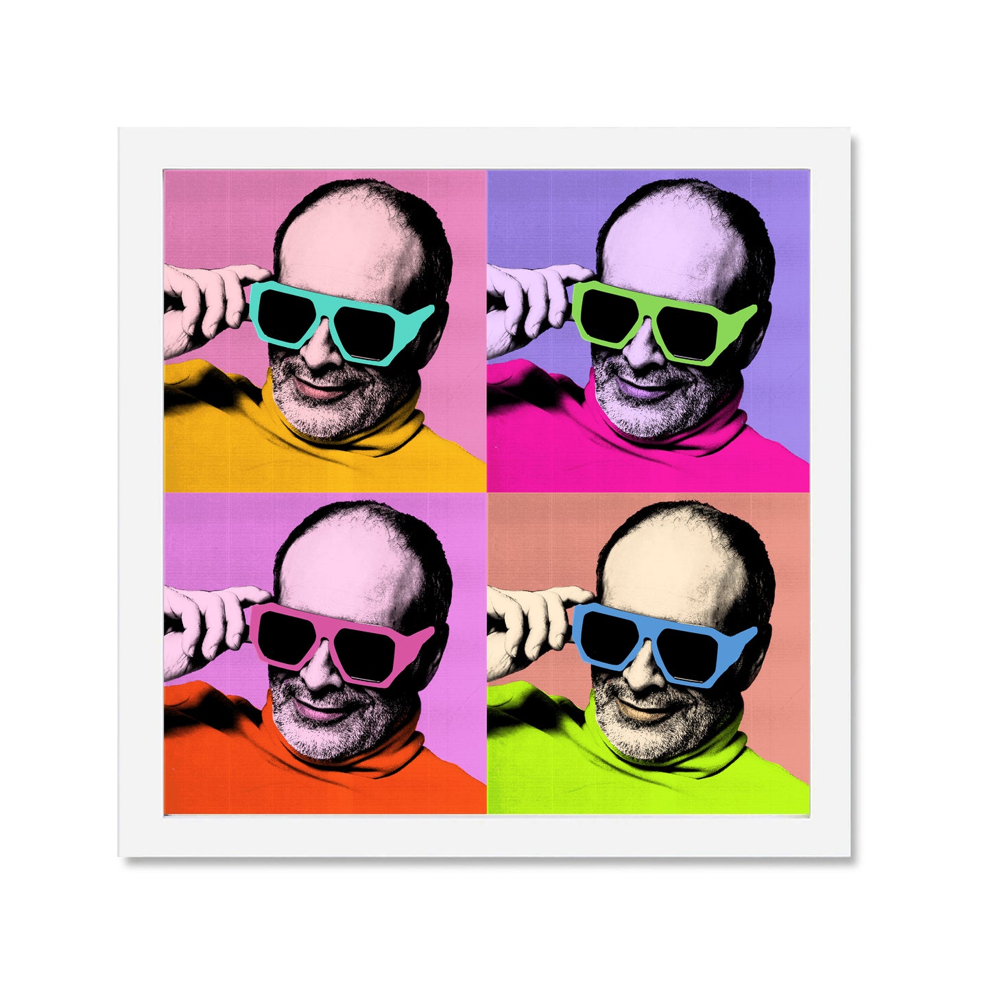 Custom Pop Art Portrait - Four Squares