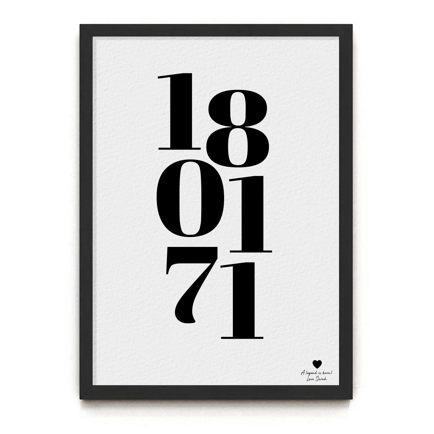 bespoke date print