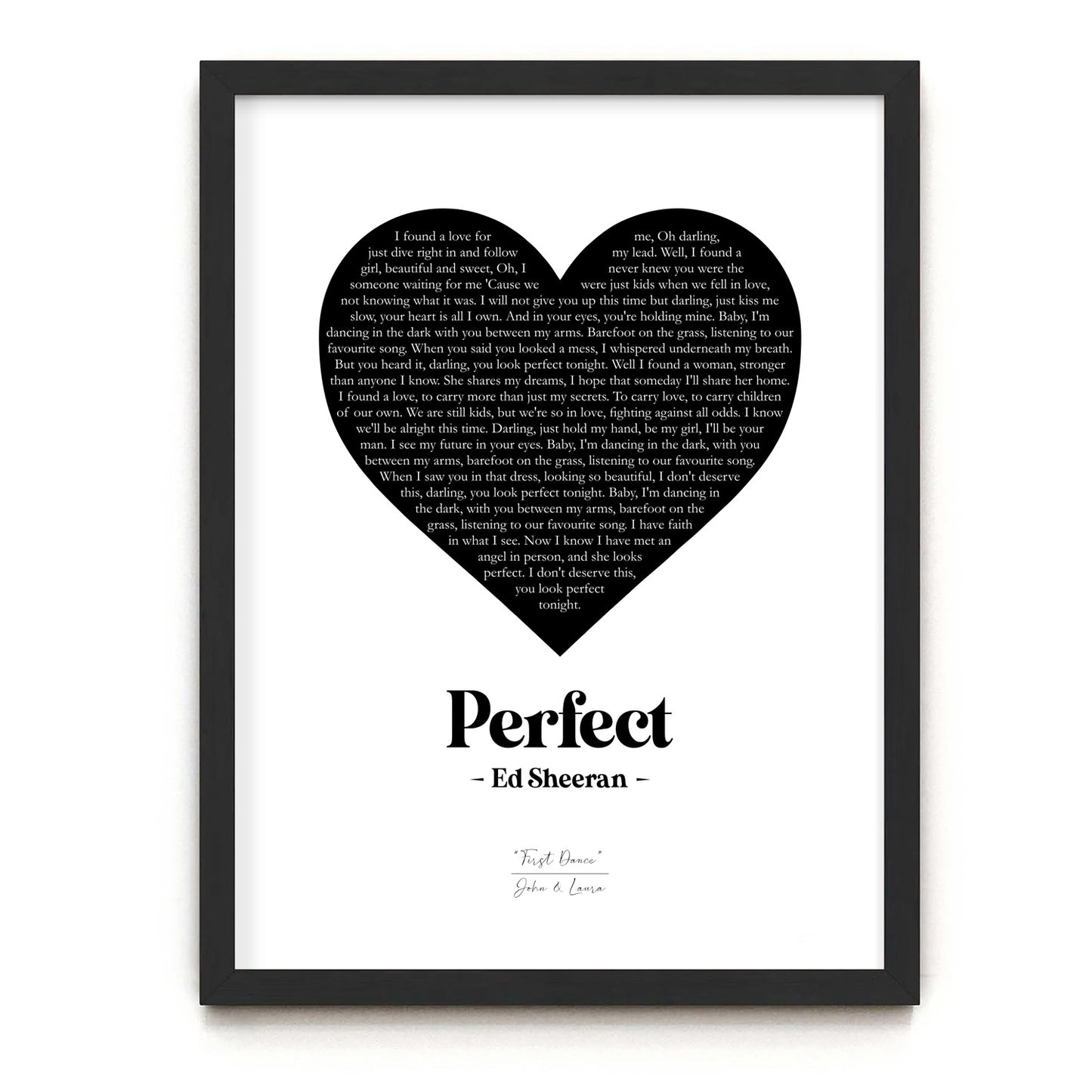 Custom Song Lyrics Heart.