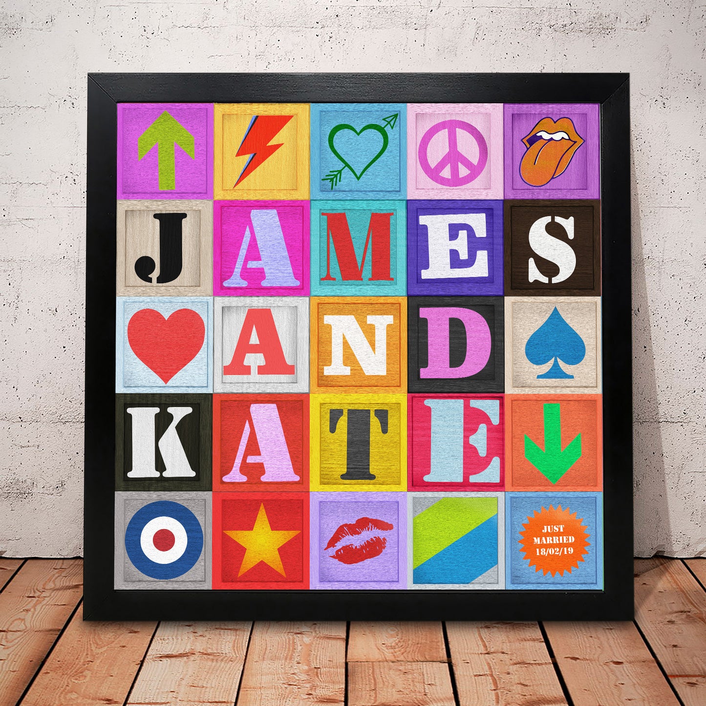 Custom Pop Art Typographic Poster (Type A)