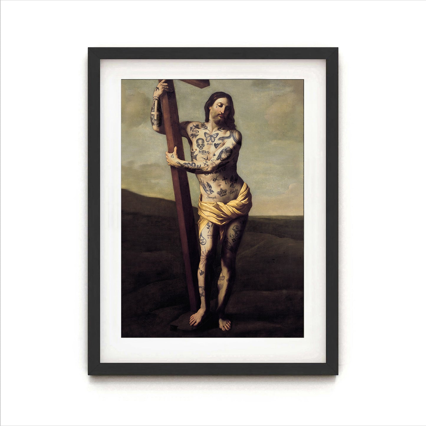 Tattooed Jesus Print