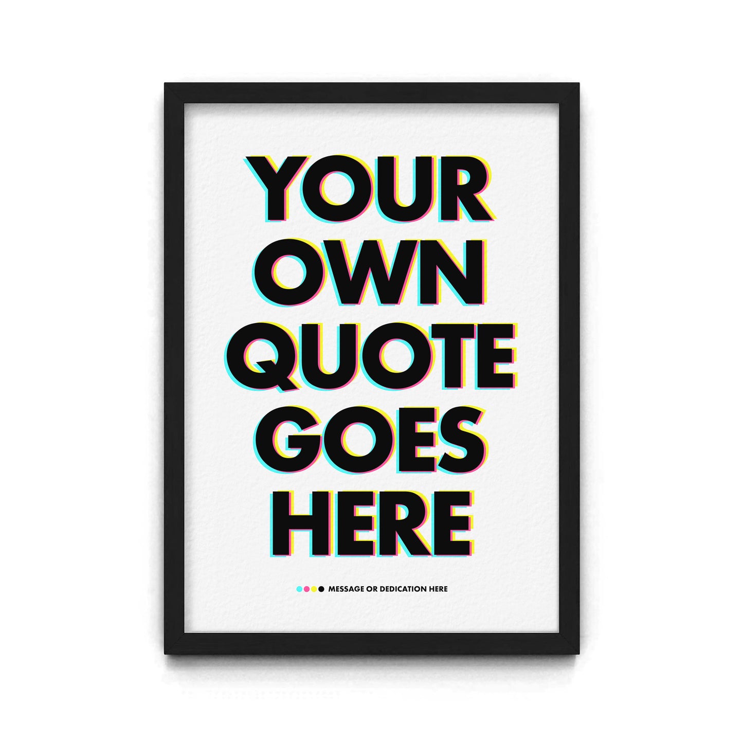 CMYK Custom Typographic Print