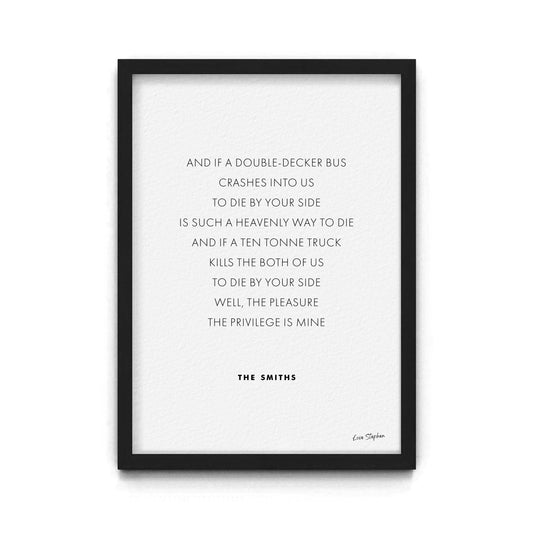 Custom Typographic Futura Print