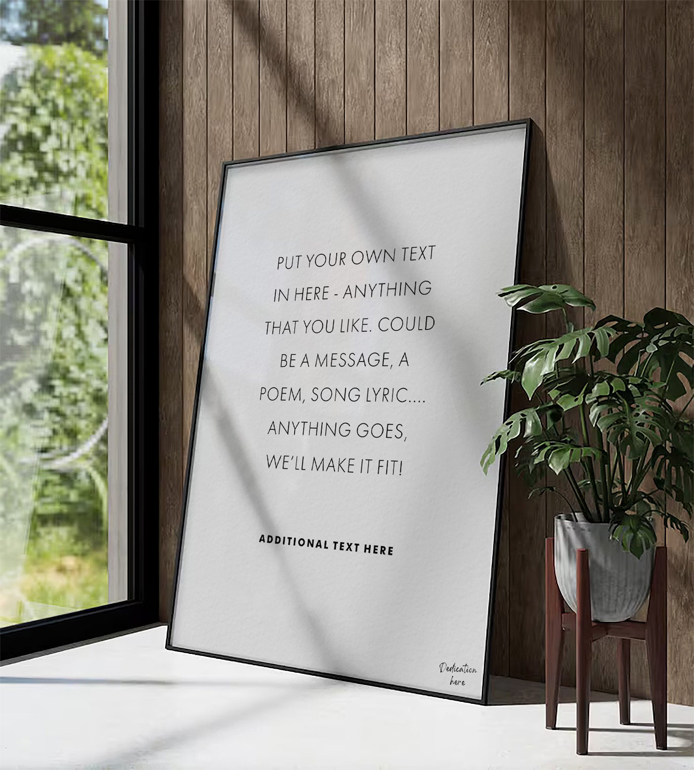 Custom Typographic Futura Print