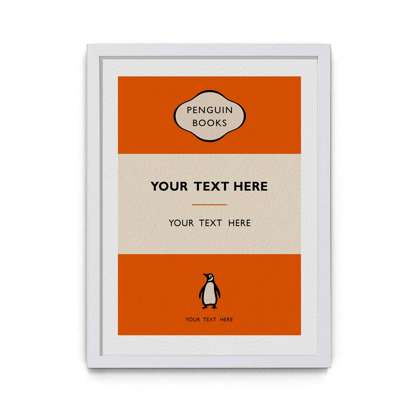 Custom Typographic Book Print (Clean Version)