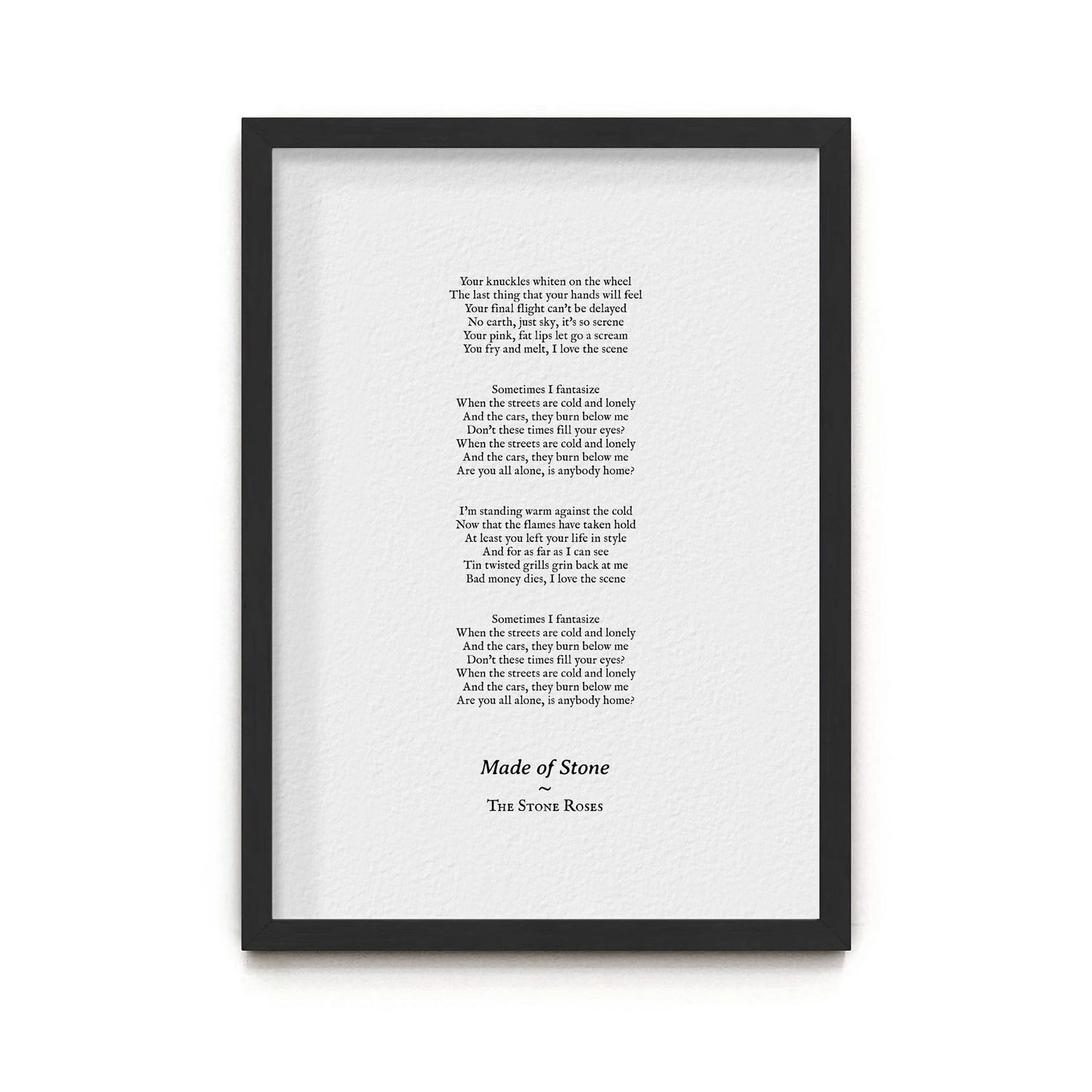 Custom poem print