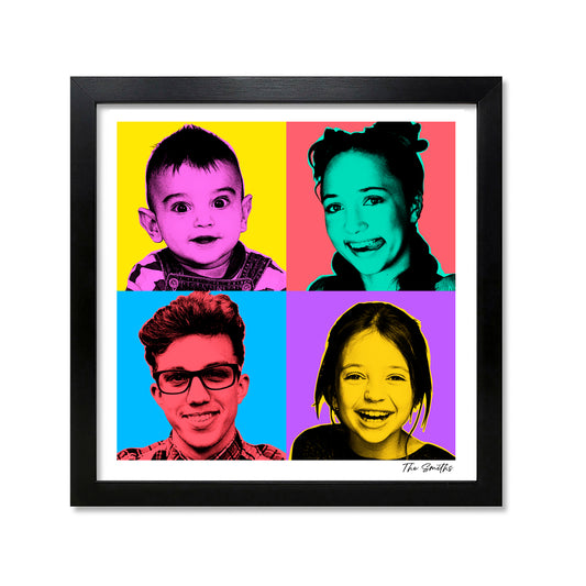 Custom Pop Art Family Portrait (B)