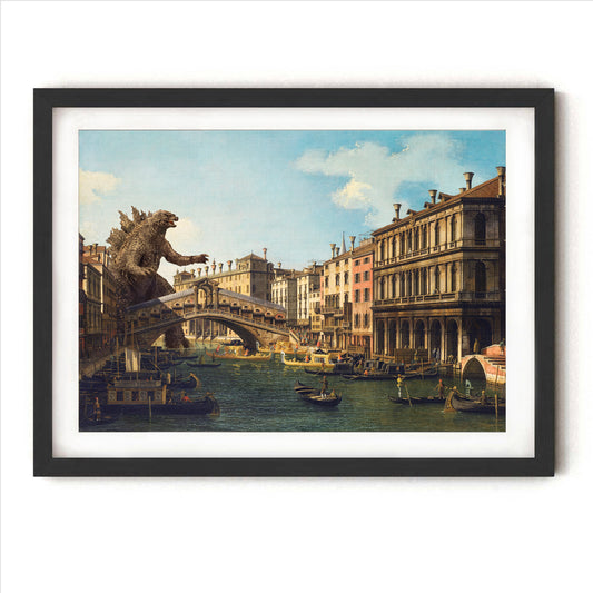 Godzilla in Venice Print