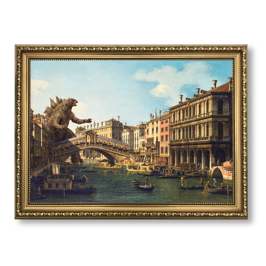 Godzilla in Venice Print