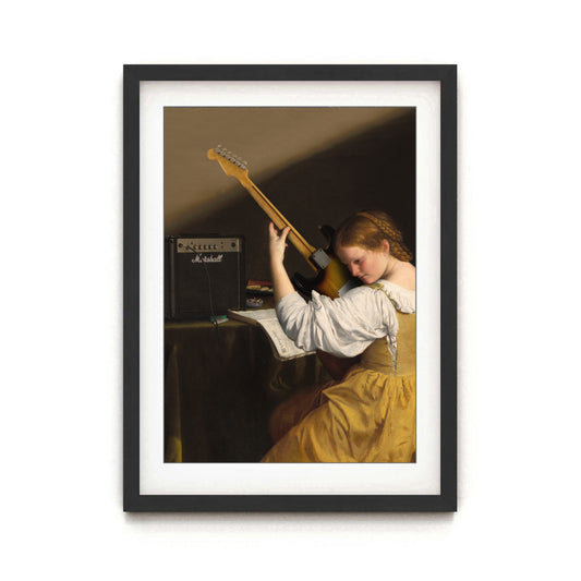 Guitar Girl Print