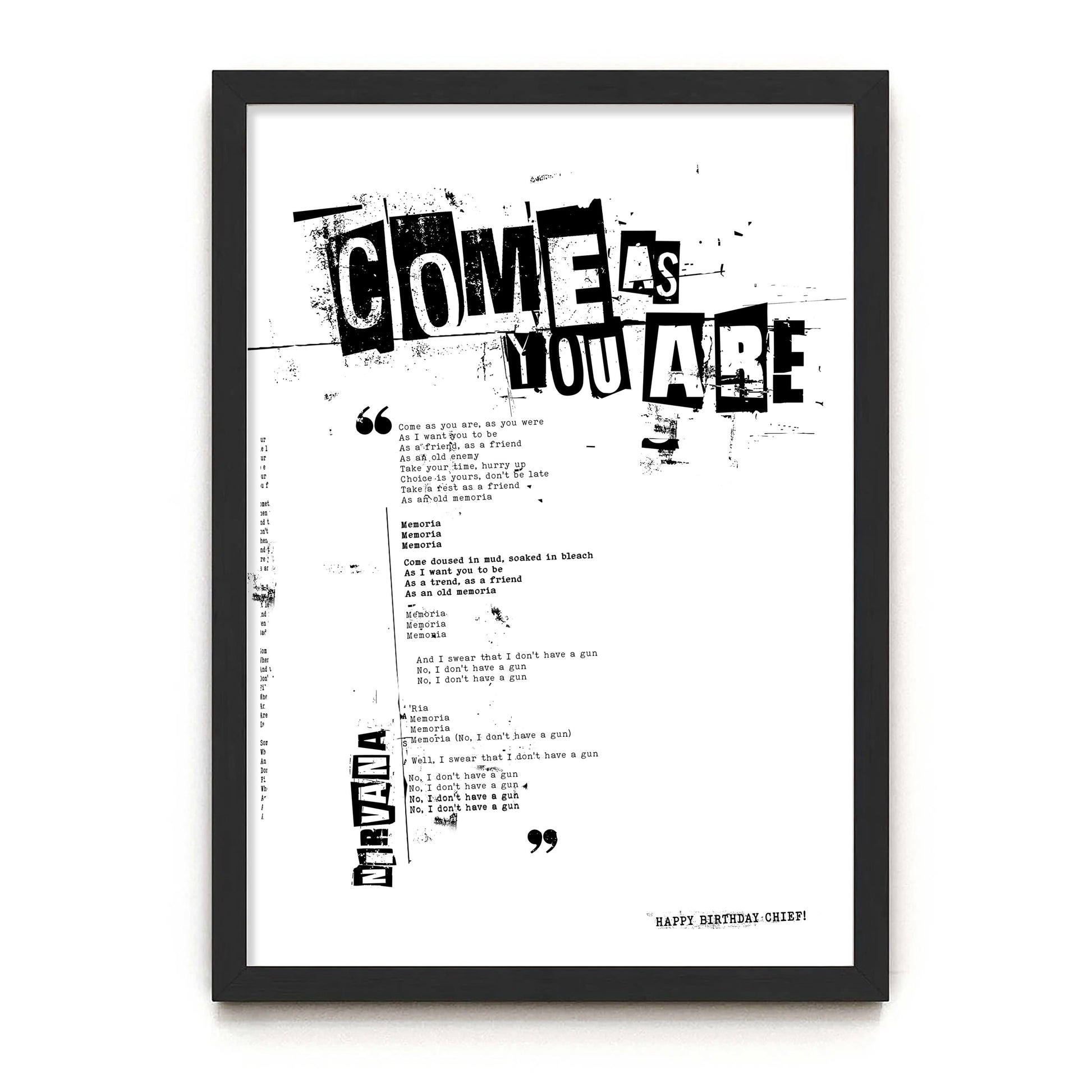 Bespoke Lyrics print sprucemooseart.com