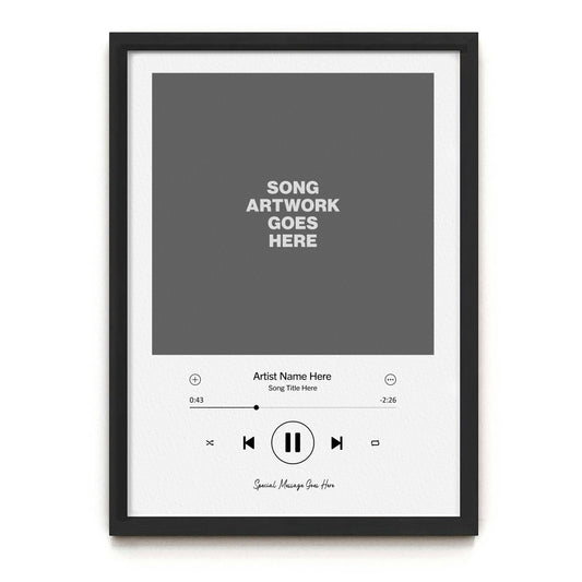 Custom Spotify Song Print (Light)