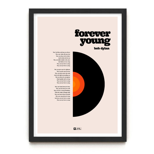 Custom Typography Lyrics Print