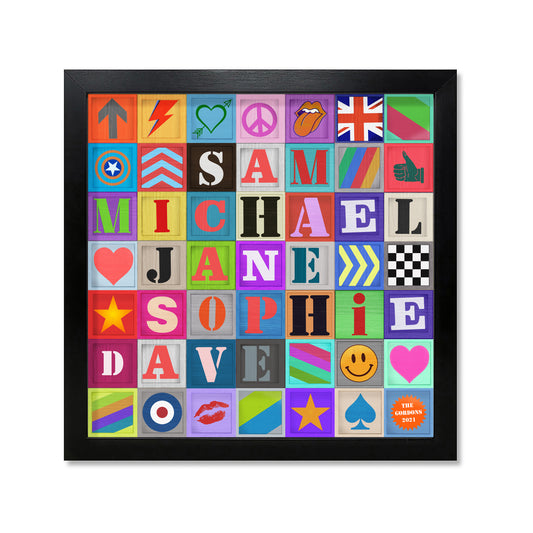 Custom Pop Art Typographic Poster (Type B)