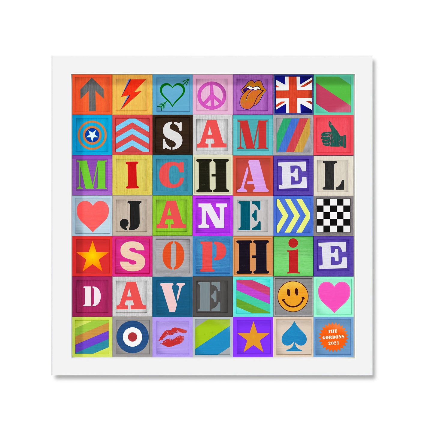 Custom Pop Art Typographic Poster (Type B)