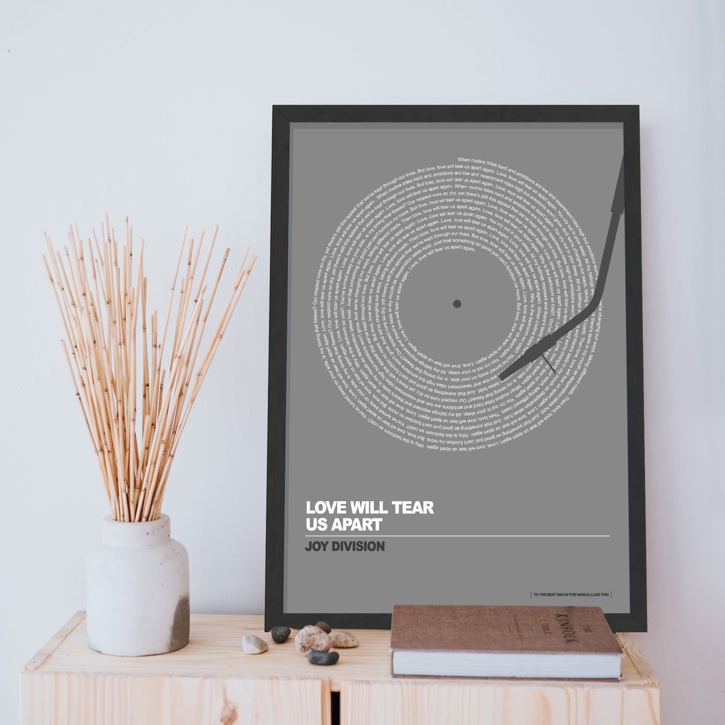 Custom Song Lyrics print