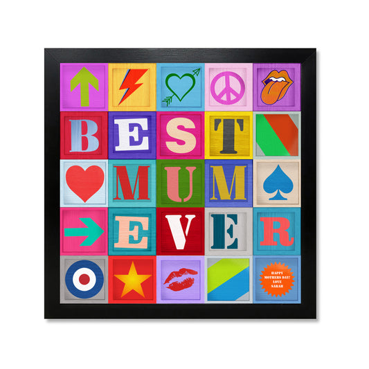 Custom Pop Art Typographic Poster (Type A)