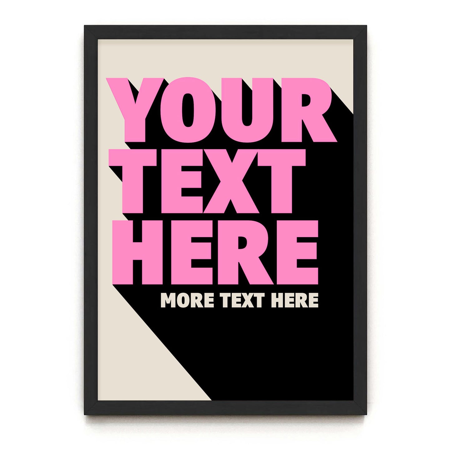 Custom Typographic Poster (Type A)