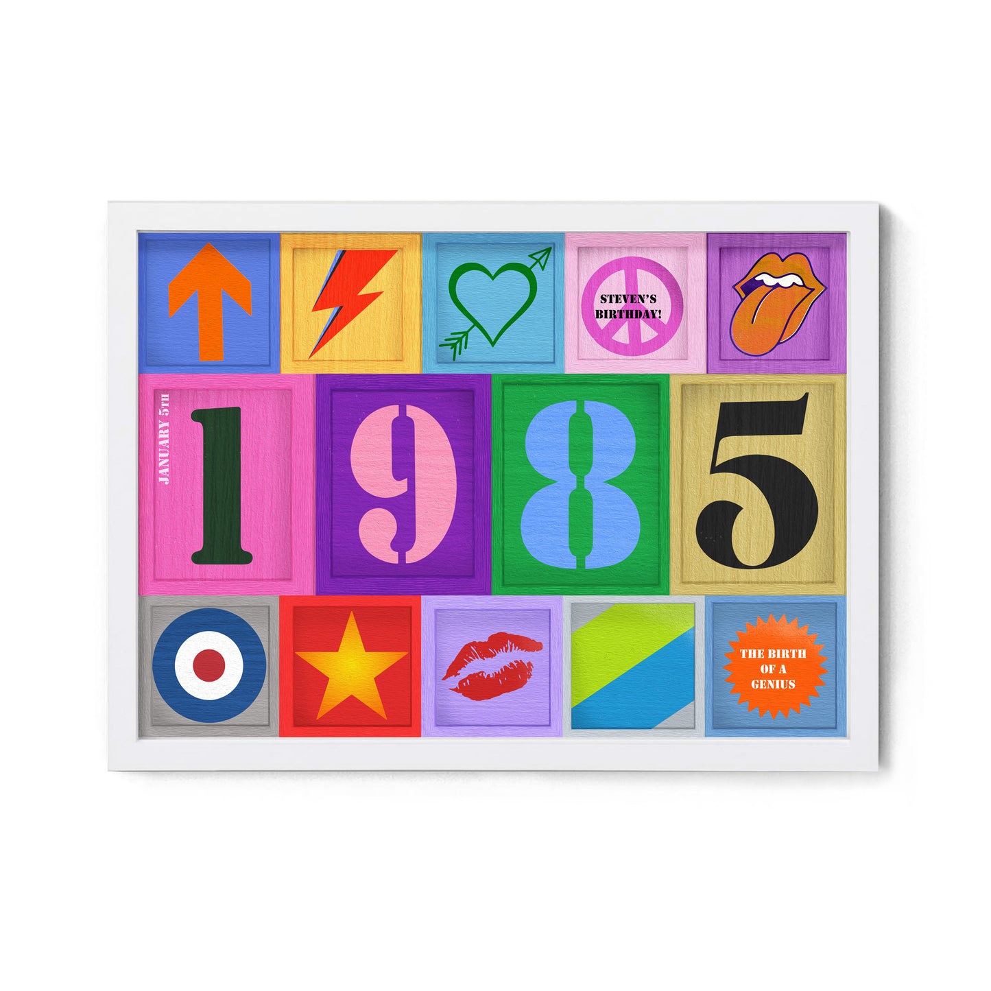 Custom Pop Art Year Print