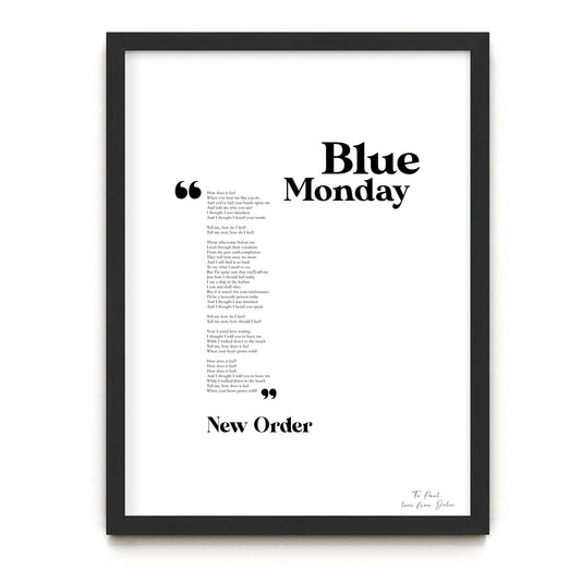 Custom Lyrics print sprucemooseart.com