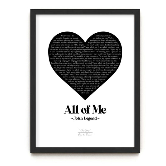 Custom Song Lyrics Heart.