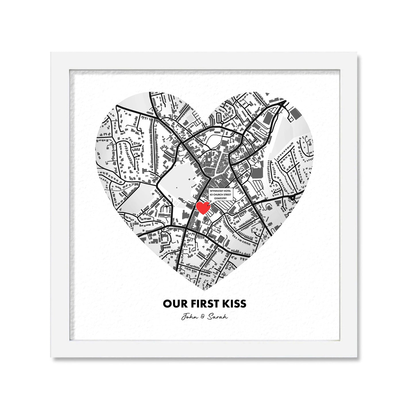 Custom Love Map Print (A)