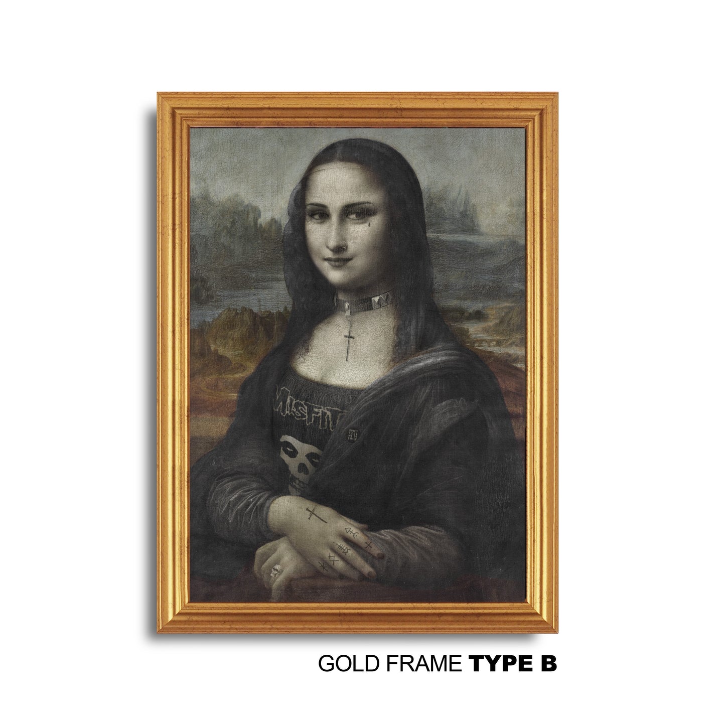 Goth Mona Lisa Print