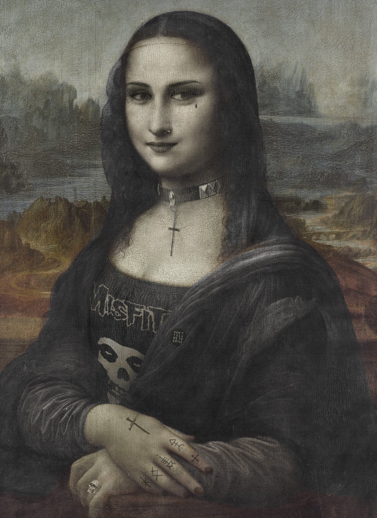 Goth Mona Lisa Print