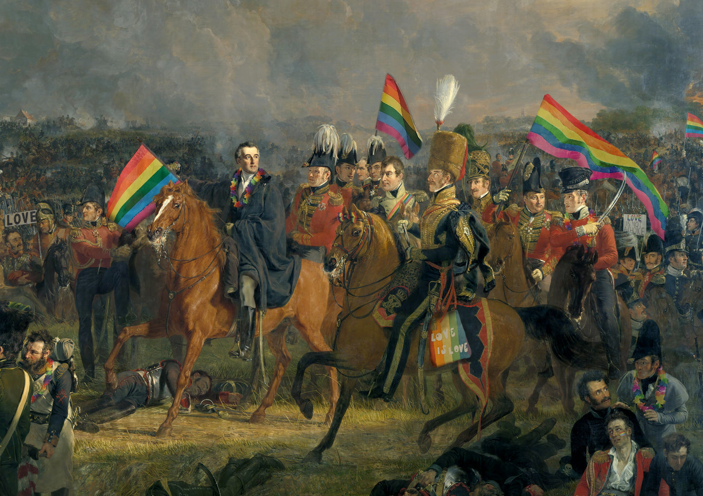 On the March! Gay Art Print