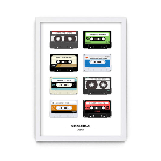Personalized Cassette Tape Print (Style A)