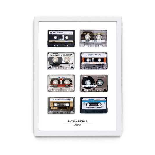 Personalized Cassette Tape Print (Style B)